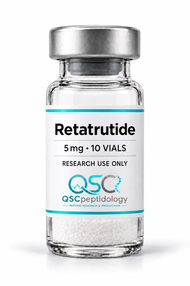 Retatrutide 5mg (Opakowanie zawierające 10 fiolek) QSC Peptidology